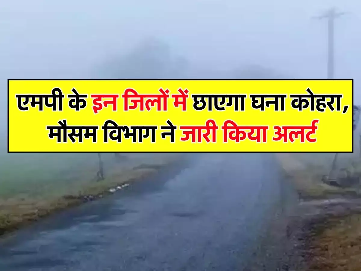 MP Weather Update: MP में एक बार फिर बदलेगा मौसम का मिजाज,  बारिश और घने कोहरे का अलर्ट, जाने पूरी खबर 